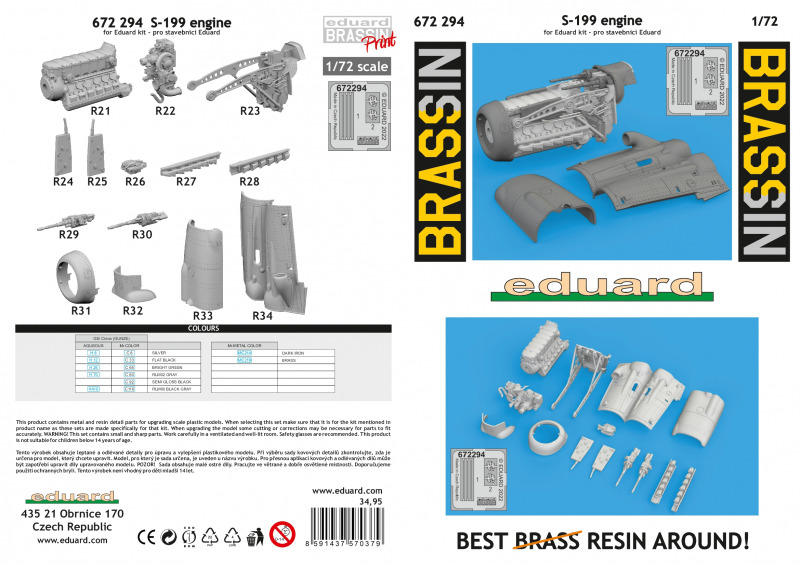 S-199 engine PRINT 1/72