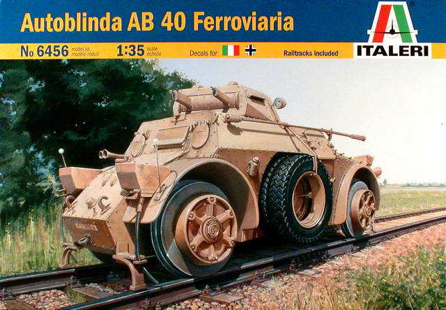 Italeri - Autoblinda AB 40 Ferroviaria