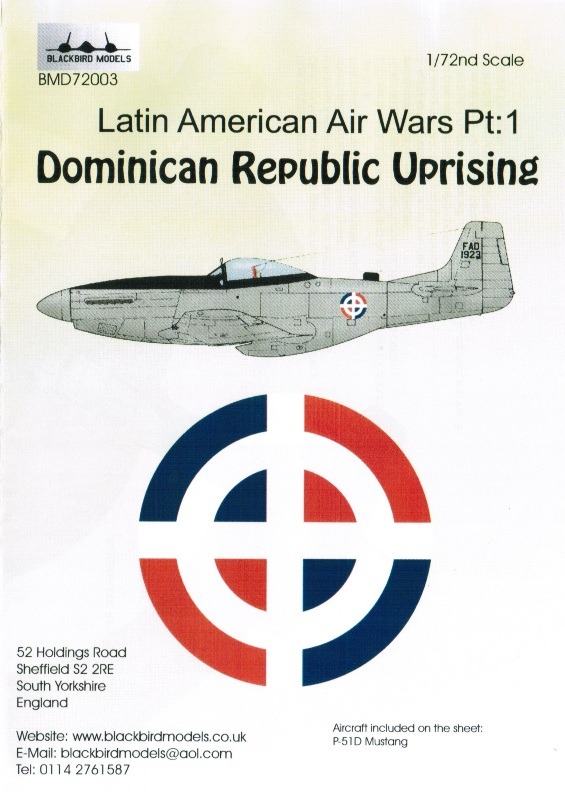 Blackbird Models - Latin American Air Wars Pt. 1 – Dominican Republic Uprising