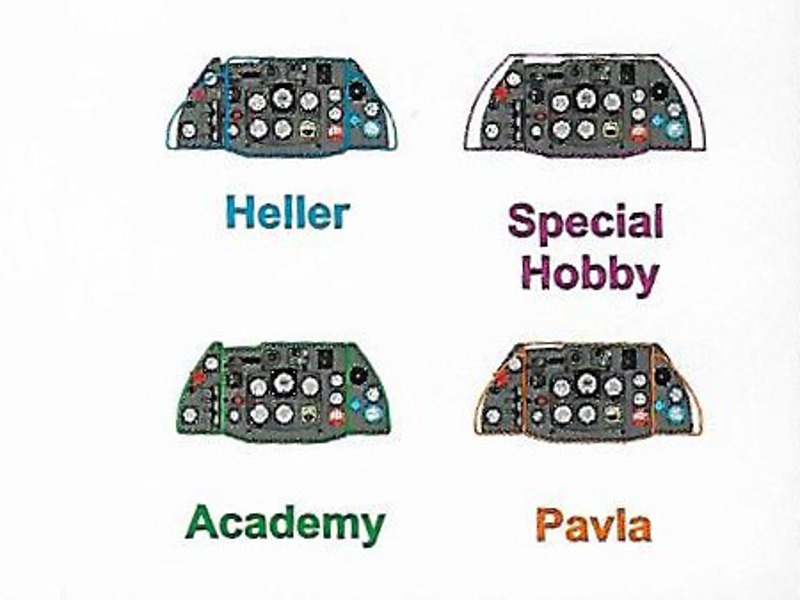 Yahu Models - Me 163 B-0 Instrument Panel