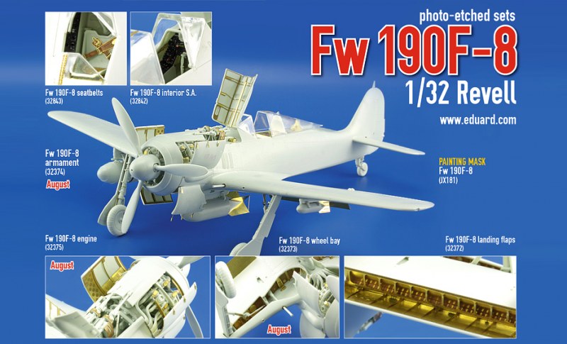 Eduard bietet noch weitere interessante Sets für die Fw 190F-8 an. (Fotos und Collage: Eduard)