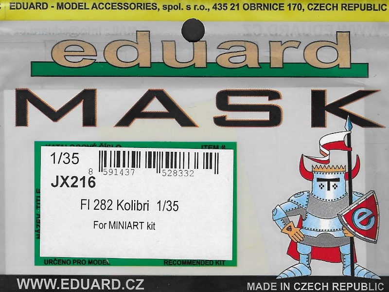 Eduard Mask - Fl 282 Kolibri 1/35 Mask