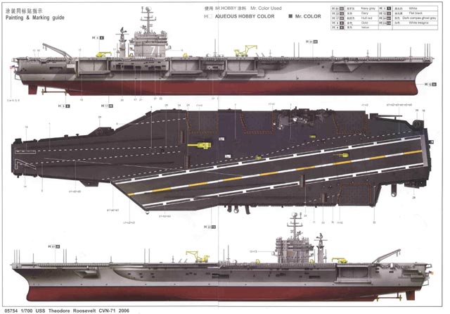 Trumpeter - USS Theodore Roosevelt CVN-71