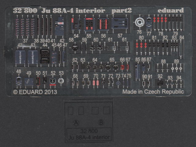 Eduard Ätzteile - Ju 88A-4 interior S.A.