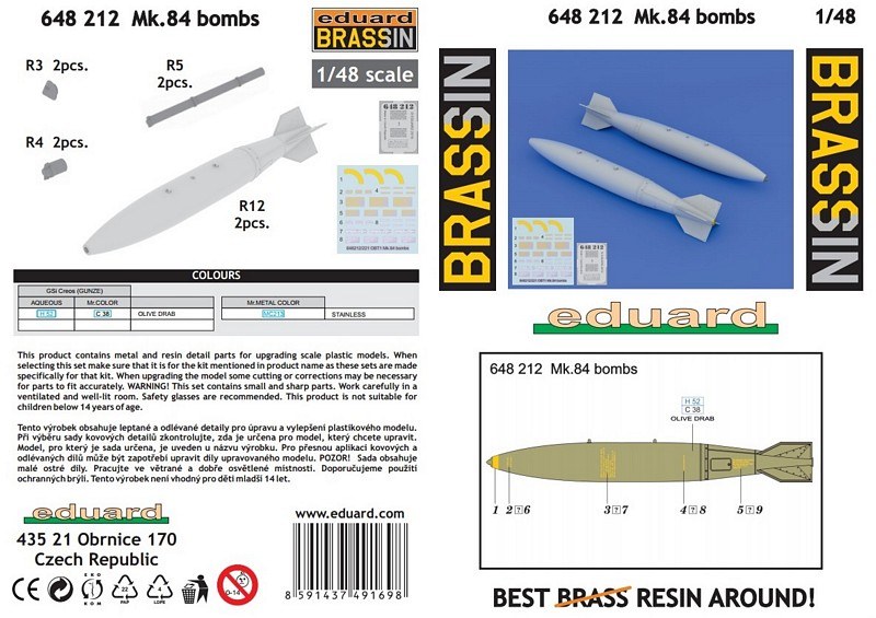 Eduard Brassin - Mk.84 bombs