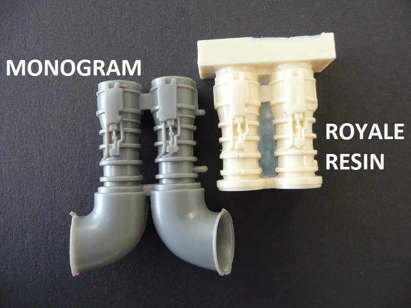 Royale Resin - Seamless Exhausts for Mi-24 Hind