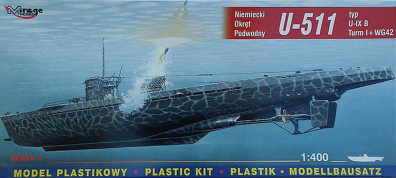 Mirage Hobby - U-511 typ U-IX B Turm I + WG42