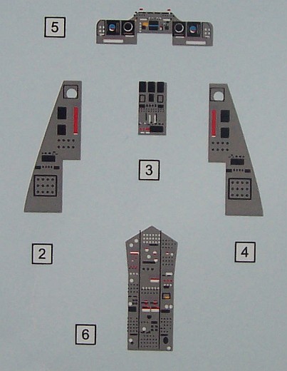 Decals für das Cockpit