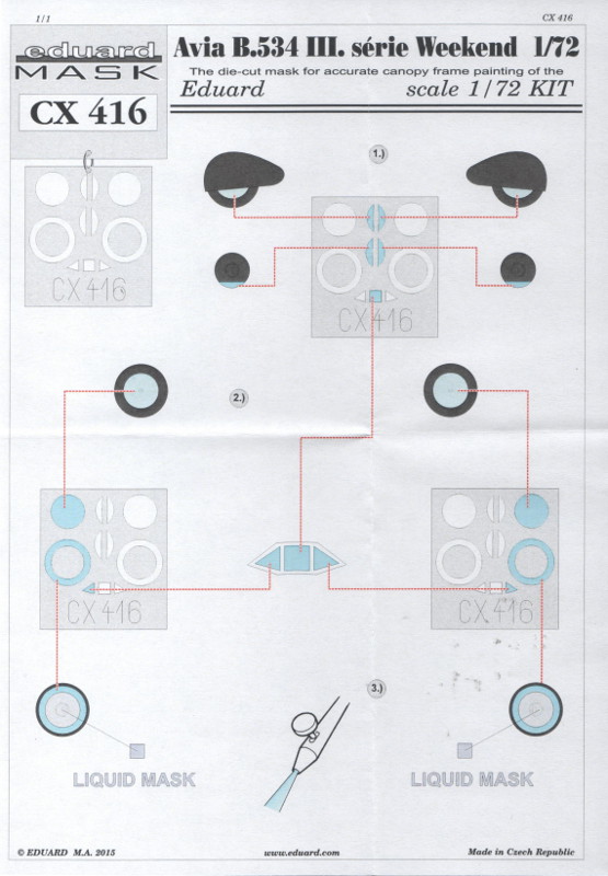 Eduard Mask - Avia B.534 III. serie Mask