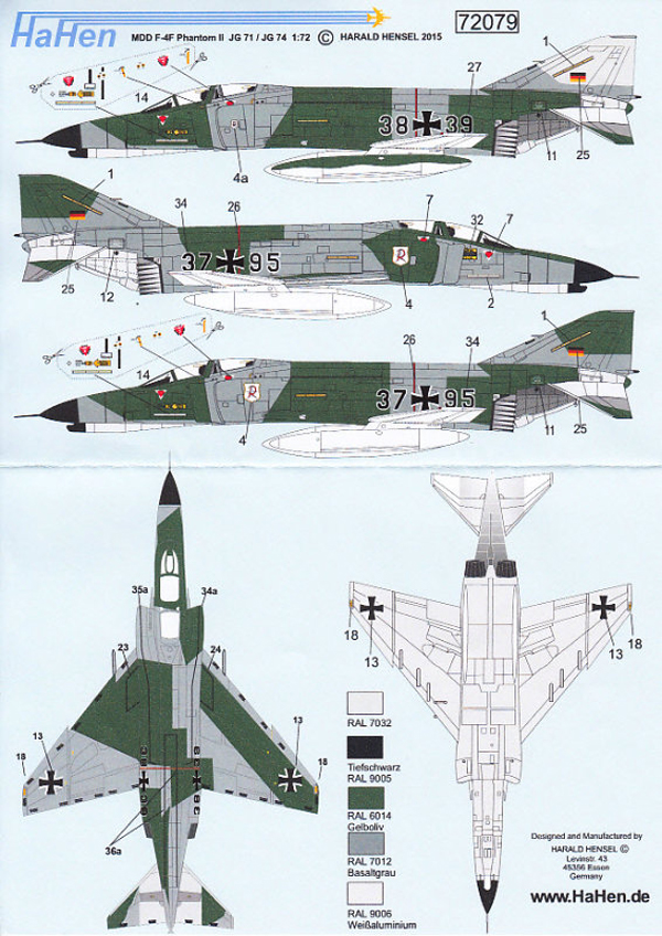 HaHen - MDD F-4F Phantom II JG 71 / JG 74