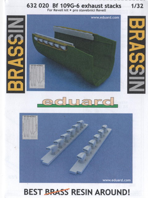 Eduard Brassin - Bf 109G-6 exhaust stacks