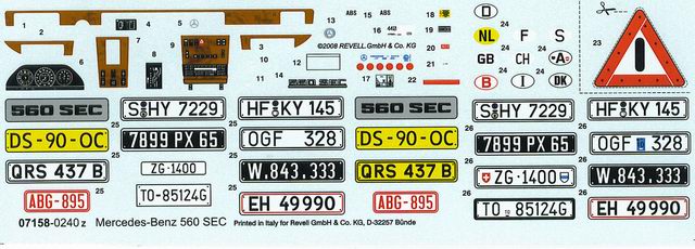 Revell - Mercedes-Benz 560 SEC