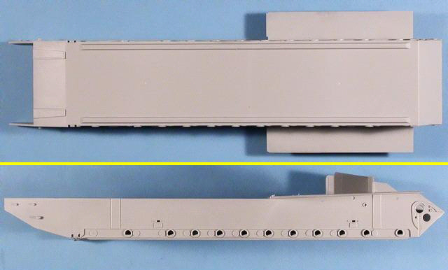 Zwei Ansichten der 27cm Unterwanne