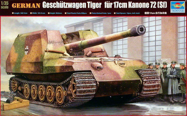 Trumpeter - Geschützwagen TIGER für 17cm Kanone 72 [SF]