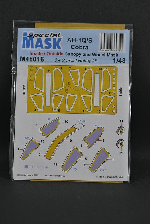 Special Mask - AH-1Q/S Cobra Maskenset