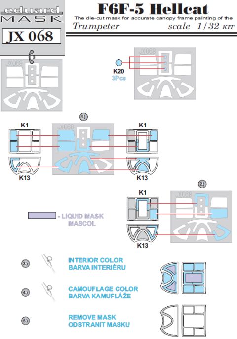 Eduard Mask - F6F-3 Hellcat