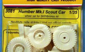 Humber Mk.I Scout Car Wheels set for SKP/Bronco kit 