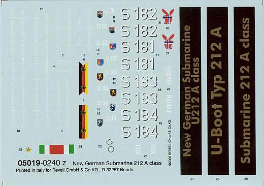 Revell - U-Boot der U212A-Klasse