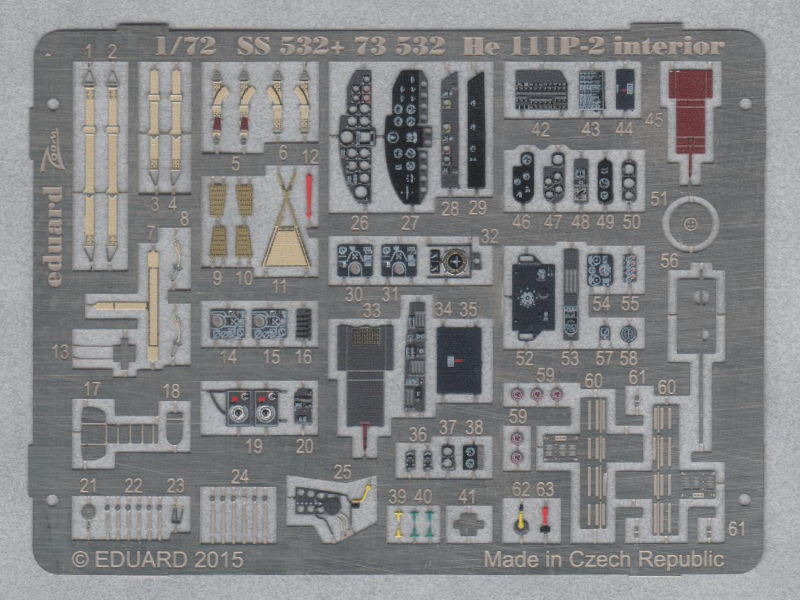 Eduard Ätzteile - He 111P-2 interior S.A.