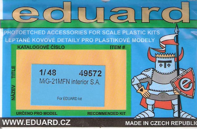 Eduard Ätzteile - MiG-21MFN interior S.A.