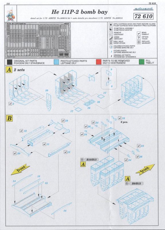 Eduard Ätzteile - He 111P-2 bomb bay