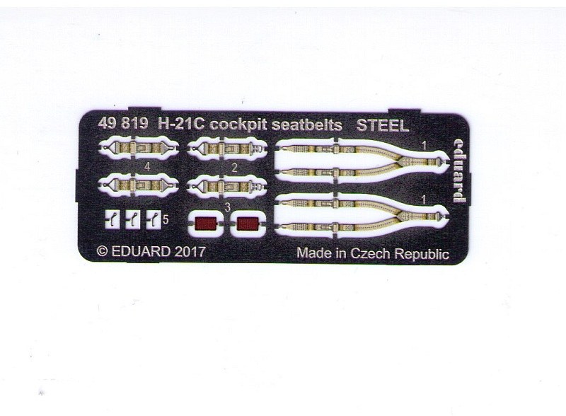Eduard Ätzteile - H-21C cockpit seatbelts STEEL
