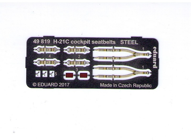 Eduard Ätzteile - H-21C cockpit seatbelts STEEL