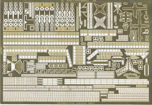 White Ensign Models - Fotoätzteilesatz USS Nimitz 