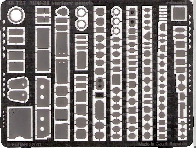 Eduard Ätzteile - MiG-21 surface panels S.A.