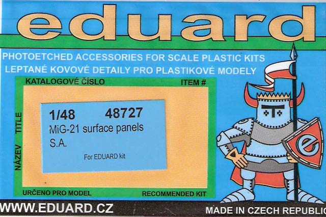 Eduard Ätzteile - MiG-21 surface panels S.A.