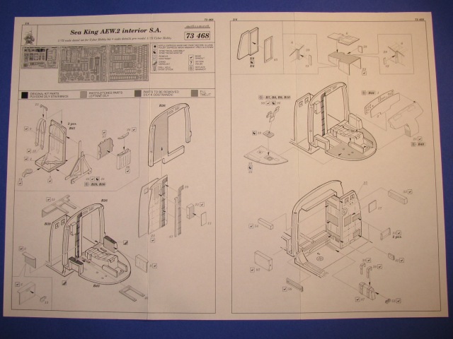 Eduard Ätzteile - Sea King AEW.2 interior S.A.