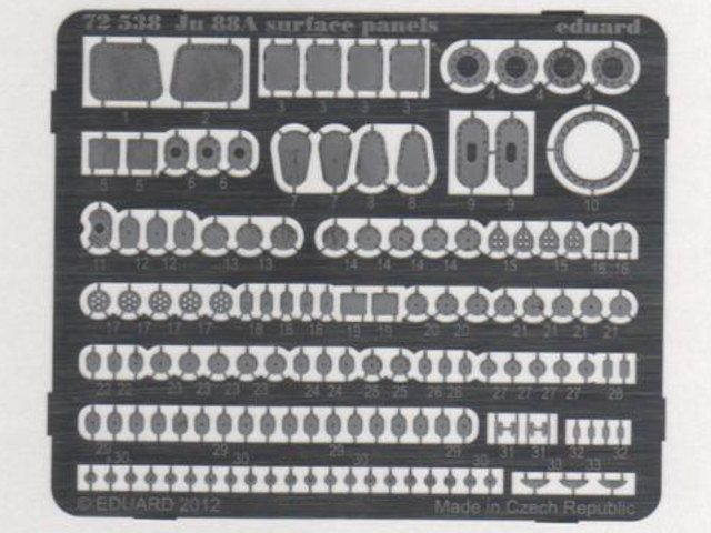 Eduard Ätzteile - Ju 88A surface panels S.A.