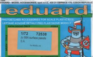 Bausatz: Ju 88A surface panels S.A.