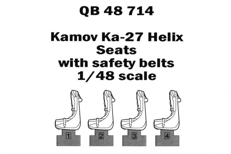 Quickboost - Kamov Ka-27 Helix seats with safety belts