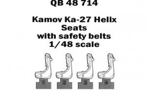 Kamov Ka-27 Helix seats with safety belts