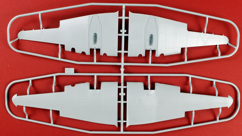 Die Flügelhälften mit feinsten Details