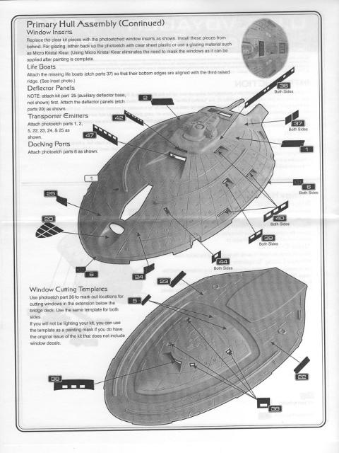 ParaGrafix Modeling Systems - U.S.S. Voyager Photoetch Set