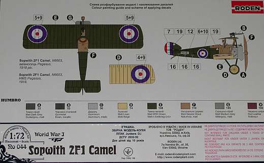 Roden - Sopwith 2F1 Camel