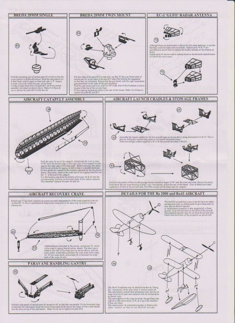 AA Bewaffnung, Radar, Katapult, Kran, Bordflugzeug