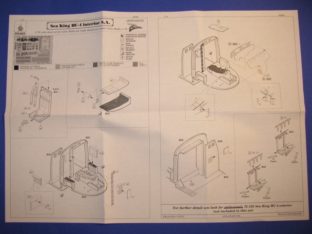 Eduard Ätzteile - Sea King HC-4 Interior S.A.