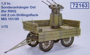 1,5 to. Sonderanhänger Ost mit 2 cm Drillingsflak MG 151/20