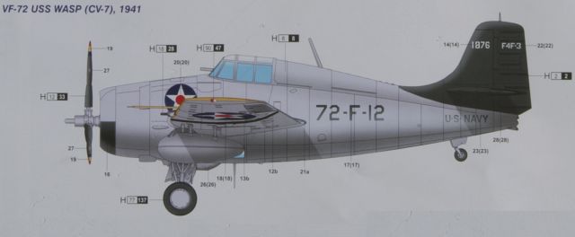 Trumpeter - Grumman F4F-3 Wildcat (early)