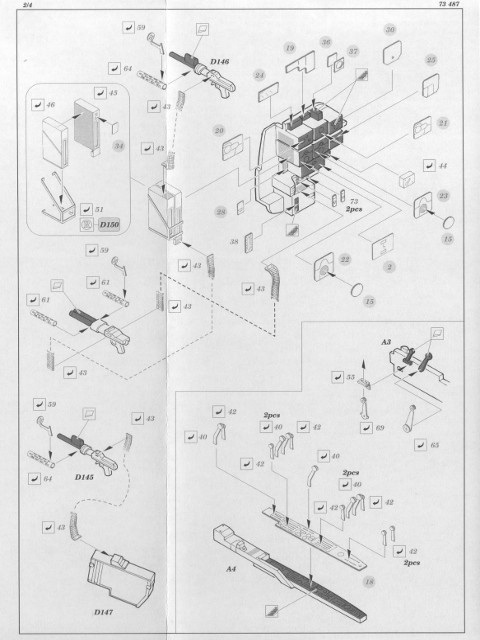 Eduard Ätzteile - Ju 88C-6 interior S.A.