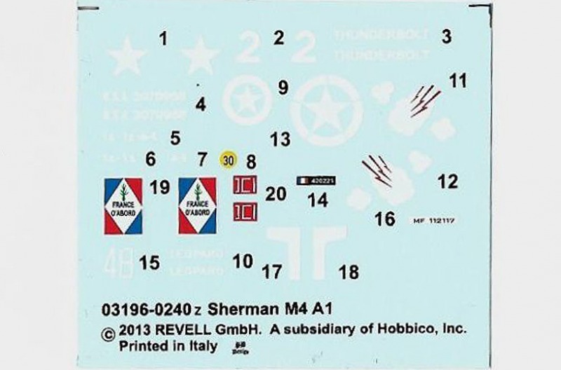 Revell - M4A1 Sherman