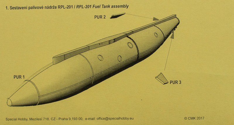 CMK - Mirage F.1 RPL-201 "Irakien" Centerline Tank