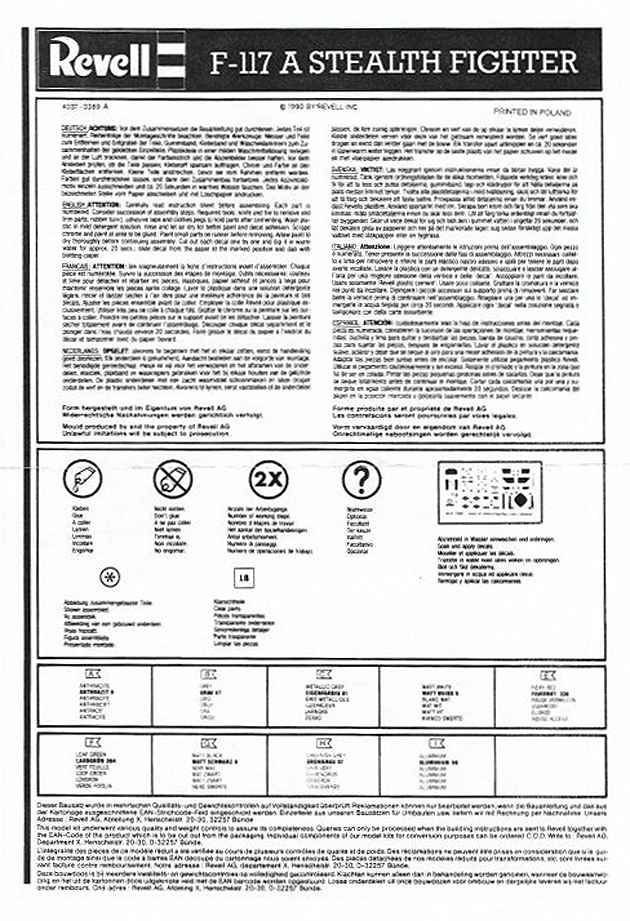 Revell - F-117 A Stealth Fighter