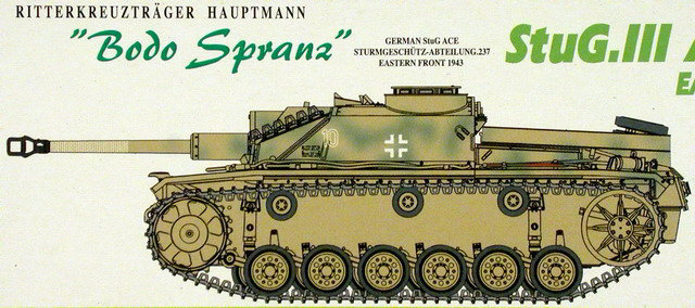 Grafik des StuG III Ausf.G/Early Production von der Verpackung
