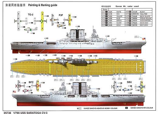 Trumpeter - USS Saratoga CV-3