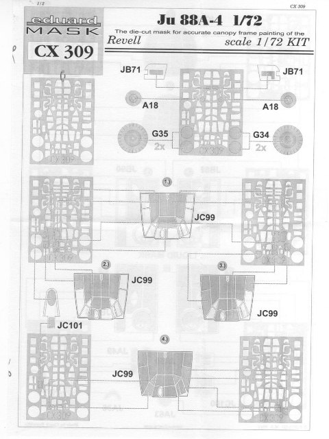 Eduard Mask - Ju 88A-4