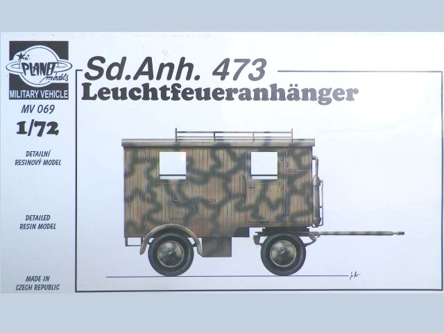 Planet Models - Sonderanhänger Sd.Anh. 473 Mittlerer Leuchtfeueranhänger